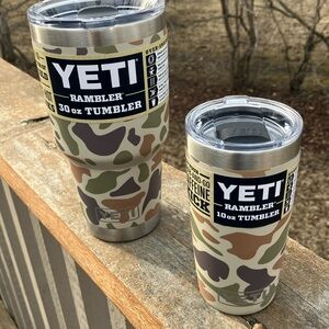 Camo Yeti 30oz and 10 oz Set
